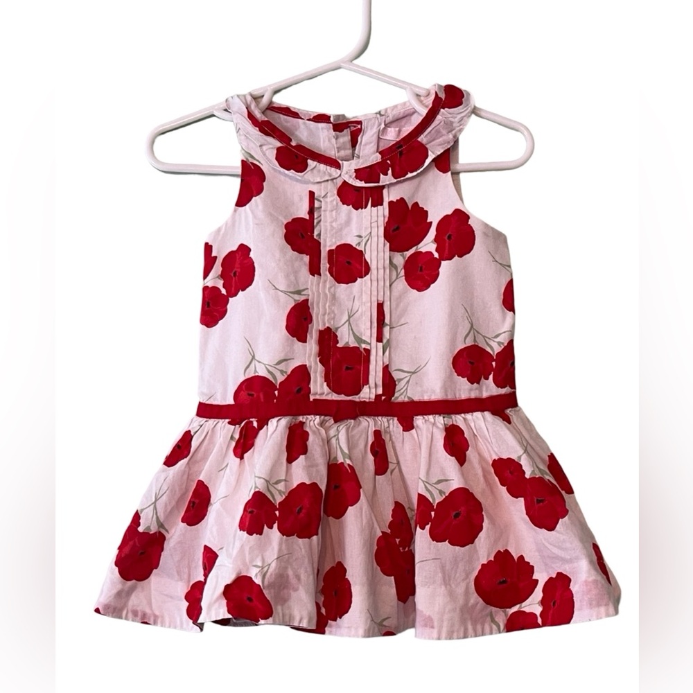 City Red Poppy Dress 6-12 months